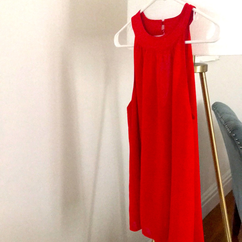 Red blouse